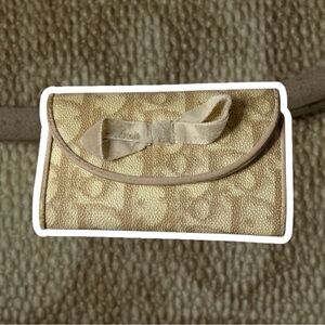 Pre-owned Dior Trotter Romantic Collection Ribbon Key Case / Holder